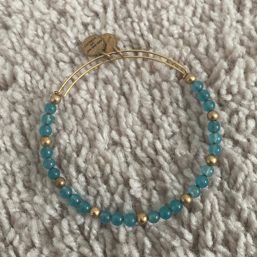 Alex and Ani turquoise bead bracelet